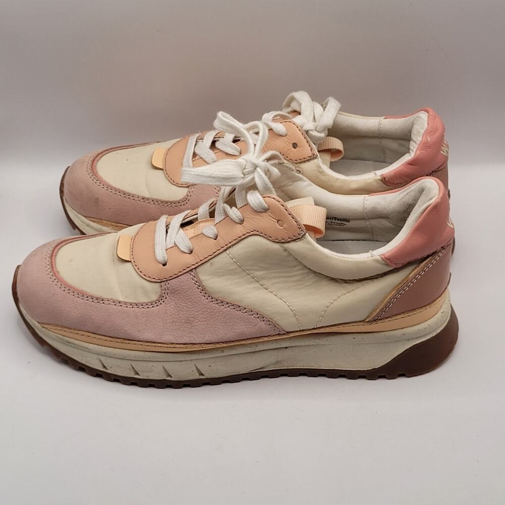 Madewell Kickoff Trainer Sneakers Dusty Rose Size 6
